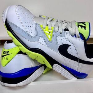 Nike Air Cross Trainer 3 Low White Volt Racer Blue FD0788-100 M 10.5 🧼🧽 Clean AF